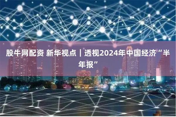 股牛网配资 新华视点｜透视2024年中国经济“半年报”