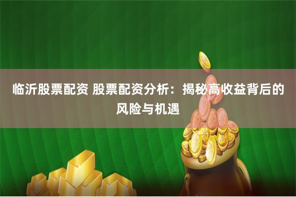 临沂股票配资 股票配资分析：揭秘高收益背后的风险与机遇