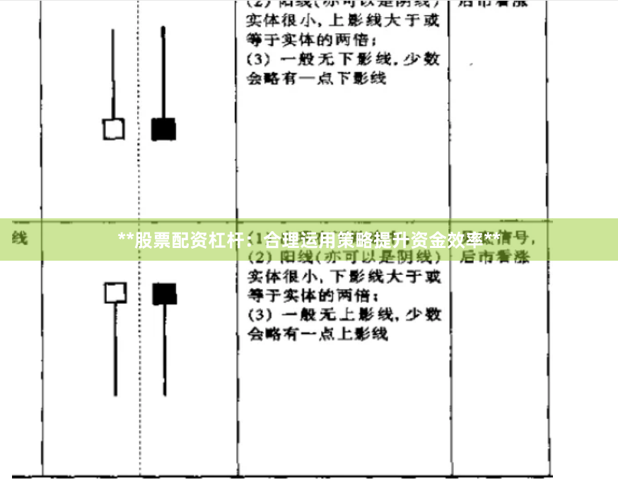 **股票配资杠杆:合理运用策略提升资金效率**