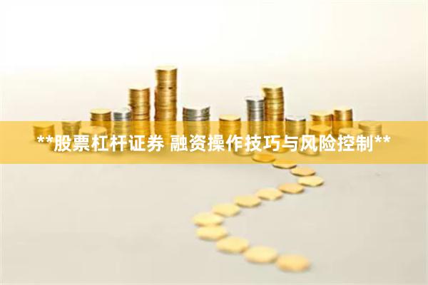 **股票杠杆证券 融资操作技巧与风险控制**